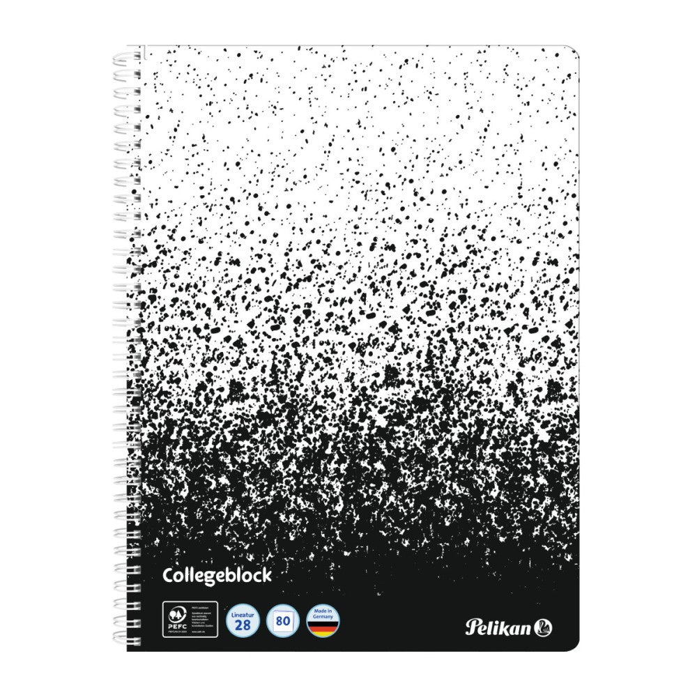 Caiet A4 80 File Spira Patratele Perforat Color Edition, Pefc, Culoare Alb/negru