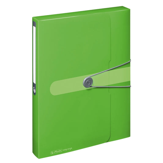 Mapa Pp A4 40mm Eotg Inchidere Buton Cu Elastic, Verde Opac