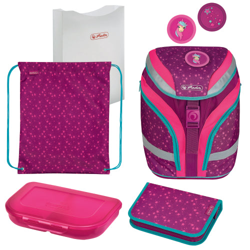 Ghiozdan Echipat Softflex Plus, Motiv Unicorn Stars
