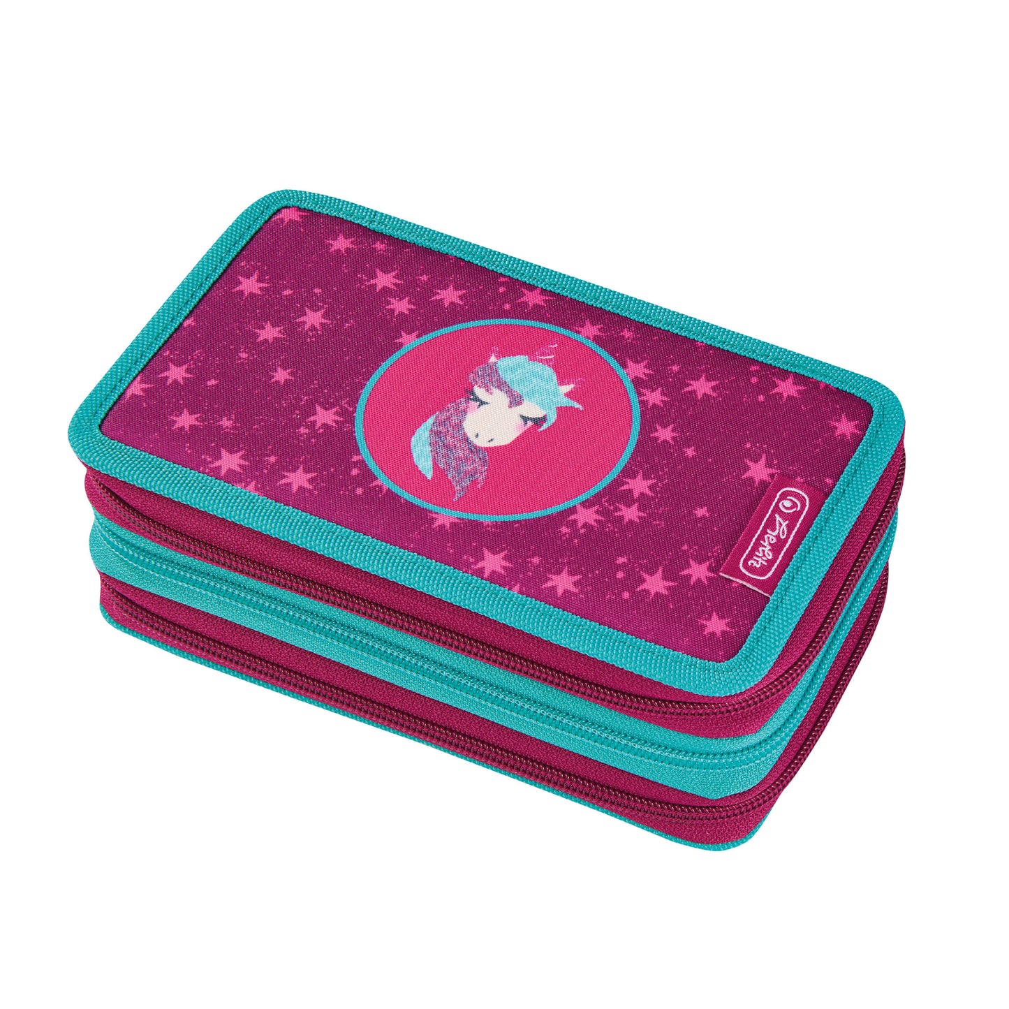 Penar Echipat 3 Compartimente 31 Piese Dimensiune 19x11,5x7cm, Motiv Unicorn