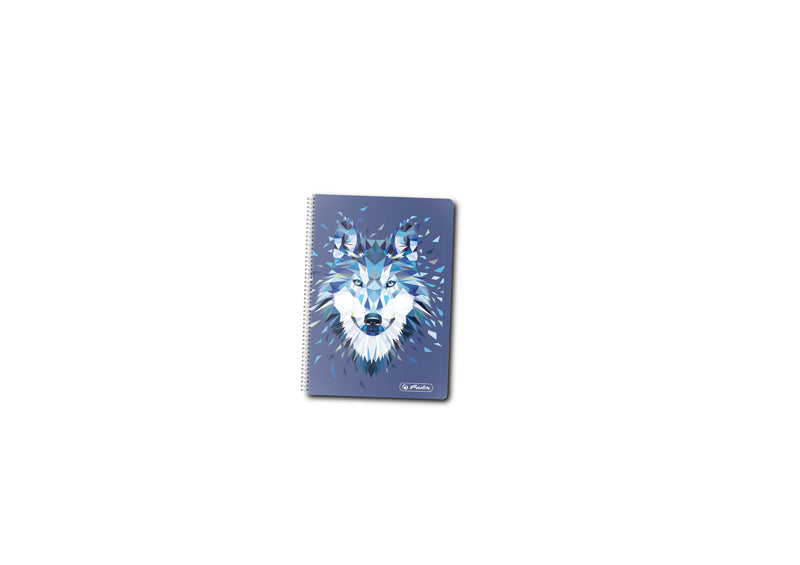 Caiet Cu Spirala 10x14 Cm 200f Patratele Wild Animals Wolf