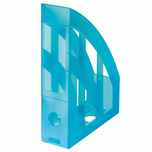 Suport Dosare Plastic A4 Turcoaz Translucid