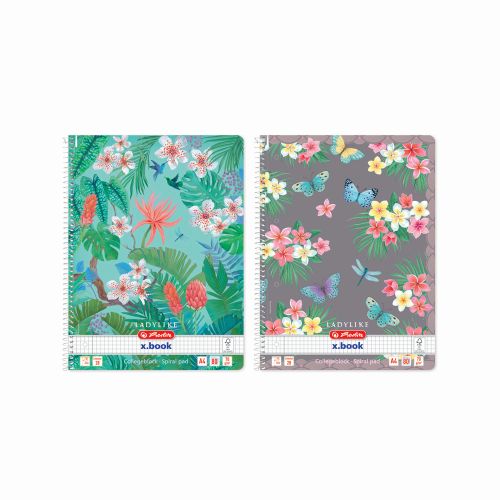 Caiet A4 80 File, Cu Spira, Patratele, Ladylike Motive Asortate