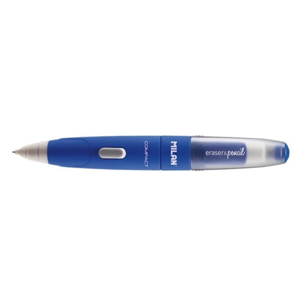 Creion Mecanic MILAN Compact, Mina de 0.7 mm, Radiera Inclusa, Corp din Plastic Albastru, Creioane Mecanice, Creion Mecanic cu Mina, Creioane Mecanice cu Mina, Creion Mecanic Albastru, Creion Mecanic cu Radiera, Creion Mecanic 0.7 mm