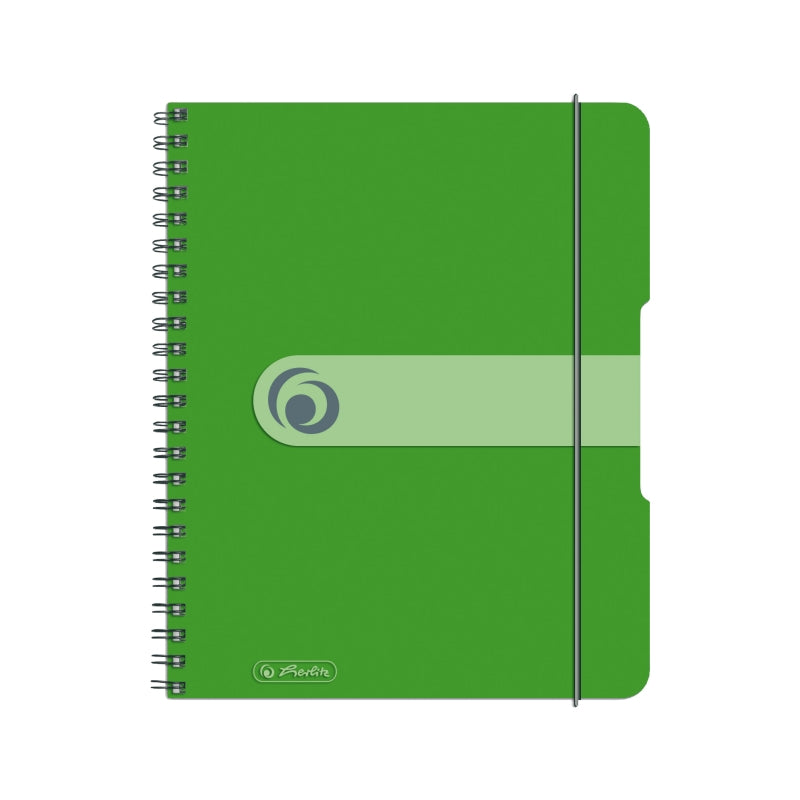 Caiet A5 80f Spirala Elastic Perforat Eotg Coperta Pp Verde