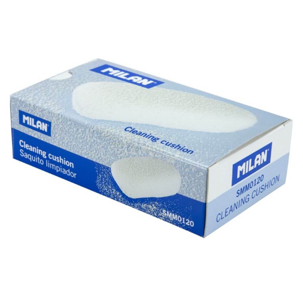 Radiera MILAN Pudra, 120 g Pudra de Radiera Cauciucata, 11.5x6.5x3.5 cm, Culoare Alba, Ambalata in Saculet Elastic, Radiera Pudra, Praf de Guma, Radiere din Cauciuc, Radiere si Gume de Sters, Radiera MILAN, Accesorii Birou, Rechizite Scolare