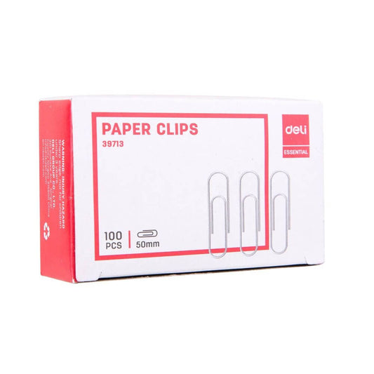 Agrafe Metalice Deli, 50 mm, 100 Buc/Cutie, Set Agrafe de Metal, Set Agrafe Metal, Set Agrafe Birou, Set Agrafe de Birou, Set Agrafe pentru Birou, Set Agrafe Hartii, Set Agrafe pentru Hartii, Set Agrafe de Hartie, Set Agrafe Metal 50 mm