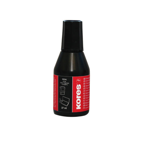 Tus Stampila Negru Kores, 27 ml, Rezistent la UV, Tus pentru Stampila, Tusuri pentru Stampila, Tus Negru Stampila, Tus pentru Stampila Negru, Tus pentru Stampila Kores, Tus Negru Kores, Tusuri Negre Kores, Tus Stampila cu Protectie UV
