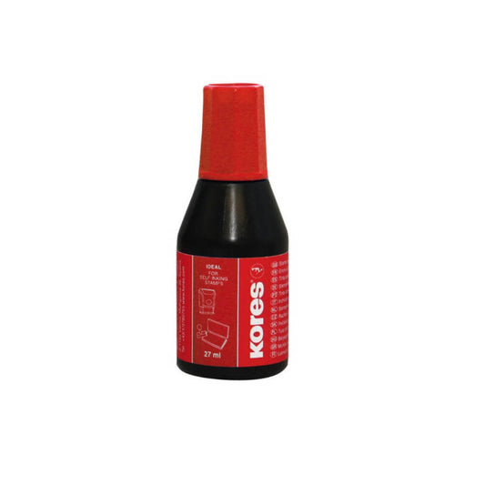 Tus Stampila Rosu Kores, 27 ml, Rezistent la UV, Tus pentru Stampila, Tusuri pentru Stampila, Tus Rosu Stampila, Tus pentru Stampila Rosu, Tus pentru Stampila Kores, Tus Rosu Kores, Tusuri Rosii Kores, Tus Stampila cu Protectie UV