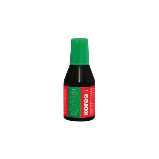Tus Stampila Verde Kores, 27 ml, Rezistent la UV, Tus pentru Stampila, Tusuri pentru Stampila, Tus Verde Stampila, Tus pentru Stampila Verde, Tus pentru Stampila Kores, Tus Verde Kores, Tusuri Verzi Kores, Tus Stampila cu Protectie UV
