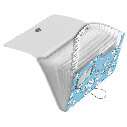 Mapa A4 Documente Pp, 12 Compartimente, Easy.orga To Go Motiv Ladylike Birds