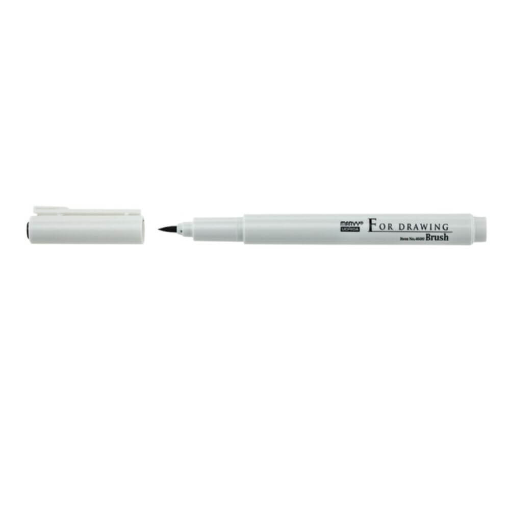 Pix Liner Grafic MARVY, Varf Tip Pensula, Mina Neagra, Cerneala pe Baza de Pigmenti, Pixuri Grafice, Pix Grafic cu Pigmenti, Liner Grafic, Liner Desen, Liner Pix, Liner cu Pigmenti, Pix Desen Grafic, Pix Desen Tehnic, Pixuri Liner