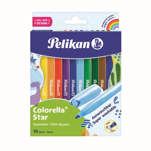 Carioca Colorella Star C302, Set 10 Culori, Blister
