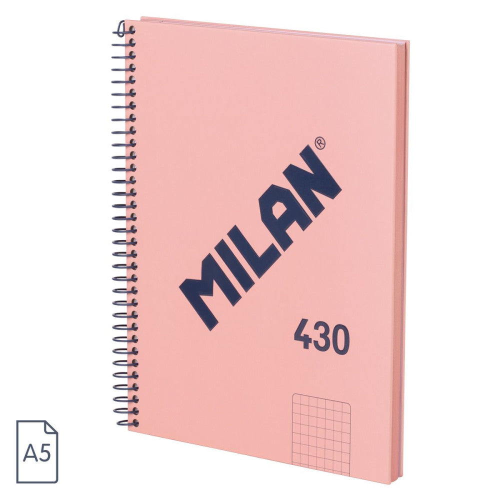 Caiet A5 80 File Ar Spira Milan Roz 430 57153e80sncp