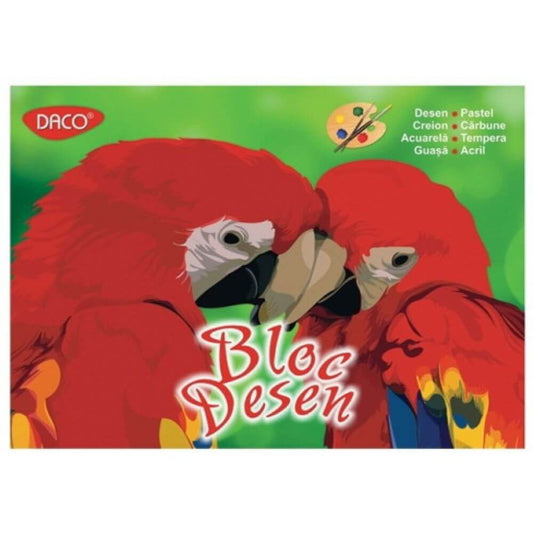 Bloc A3 pentru Desen DACO, 16 File, 170 g/mÂ?, Hartie Alba, Bloc Hartie, Bloc Hartie DACO, Bloc A3, Bloc Hartie Alba, Bloc Notes, Bloc Desen, Materiale Arta, Hartie Alba pentru Desen, Materiale Arta