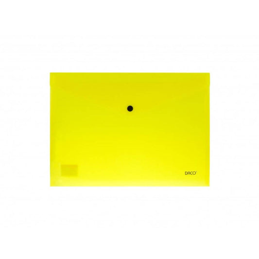 Mapa Plic Plastic A4 DACO, Inchidere cu Capsa, 200 MIC, Galben Neon, Mape din Plastic A4, Dosar Documente, Dosar cu Capsa, Mapa cu Capsa, Mapa Scolara, Mapa Arhivare Documente, Dosar Mapa Plastic, Mape Plic, Dosar Plic cu Capsa