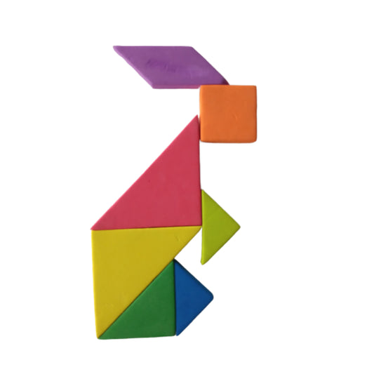 Set Didactic Daco Tangram, 7 Piese, Material Spuma, Multicolor, Set Didactic Copii, Set Didactic pentru Copii, Set Didactic Tangram, Set Didactic Tangram Daco, Set Didactic din Spuma, Set Didactic Tangram din Spuma