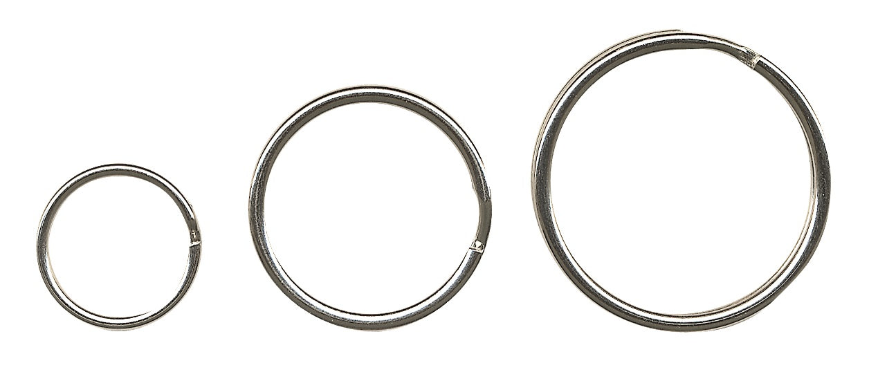 Inele Metalice Pentru Chei, D - 30mm, 100 Buc/set, Alco - Argintii
