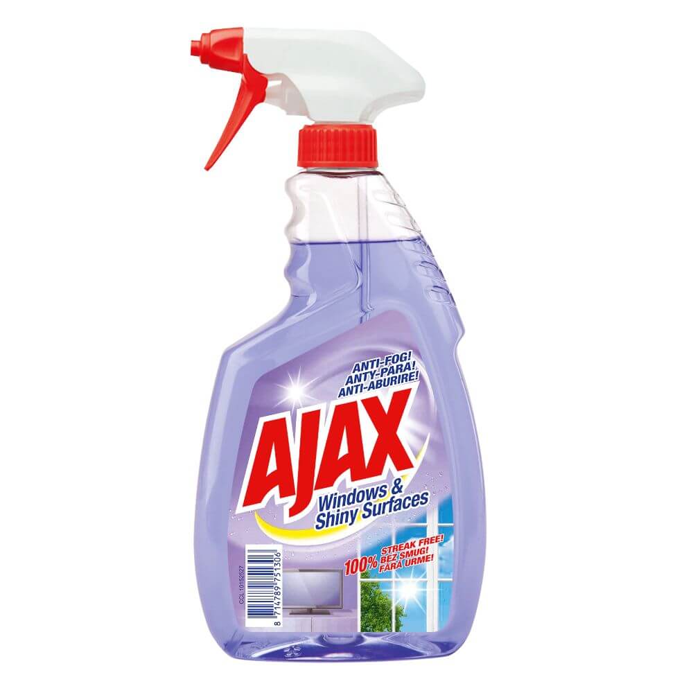 Detergent Geamuri Ajax Optimal 7 Windows and Shiny Surfaces, 500 ml, Solutie Geamuri cu Pulverizator, Solutie pentru Curatat Geamuri si Suprafete Lucioase, Spray Curatat Geamuri, Solutie Curatat Ferestre cu Pulverizator