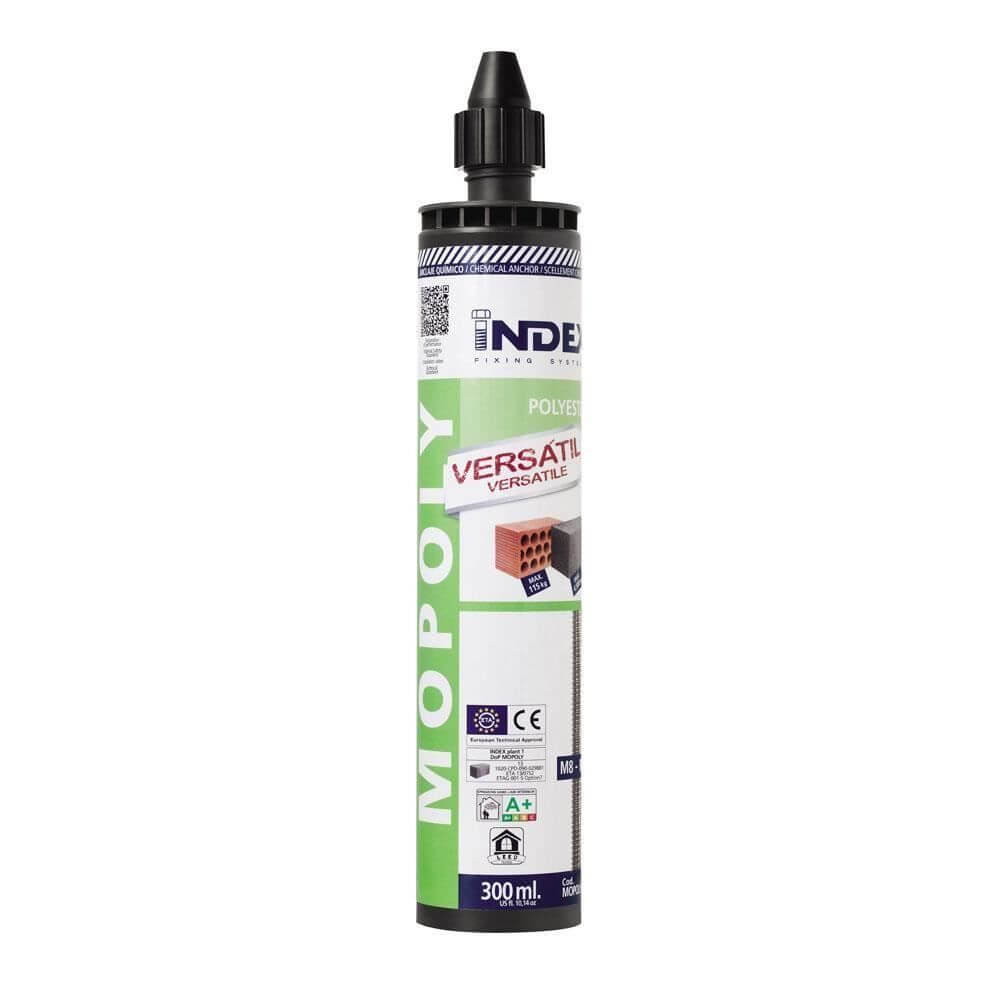 Ancora Chimica Index Mopoly, 300 ml, cu Stiren, Adeziv Injectabil, Ideal pentru Fixare in Diferite Aplicatii, Cartus Ancora Chimica, Ancore Chimice, Cartuse Ancore Chimice, Adezivi Injectabili, Ancora Chimica cu Stiren