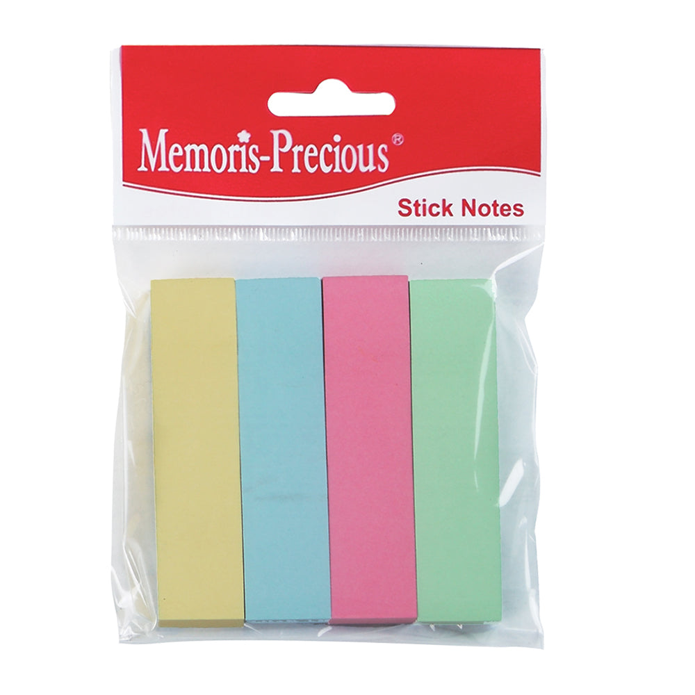 Index Memoris - Precious, autoadeziv, hartie, 19 x 76 mm, 4 culori/set, 100 file/culoare