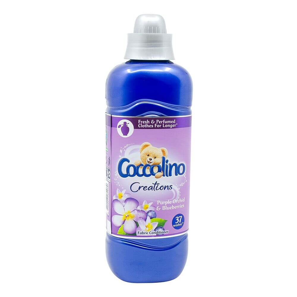 Balsam Rufe Coccolino Creations Purple Orchid, 925 ml, 37 Spalari, Parfum de Orhidee, Detergent pentru Haine, Balsamuri pentru Rufe, Balsam pentru Ingrijire Haine, Balsamuri pentru Haine