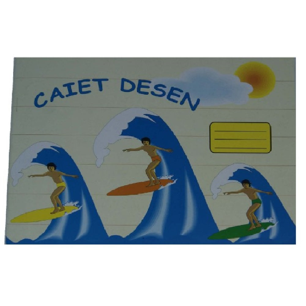 Caiet pentru Desen Albe Format B5, 24 File, 100 g/m² - Arte Plastice