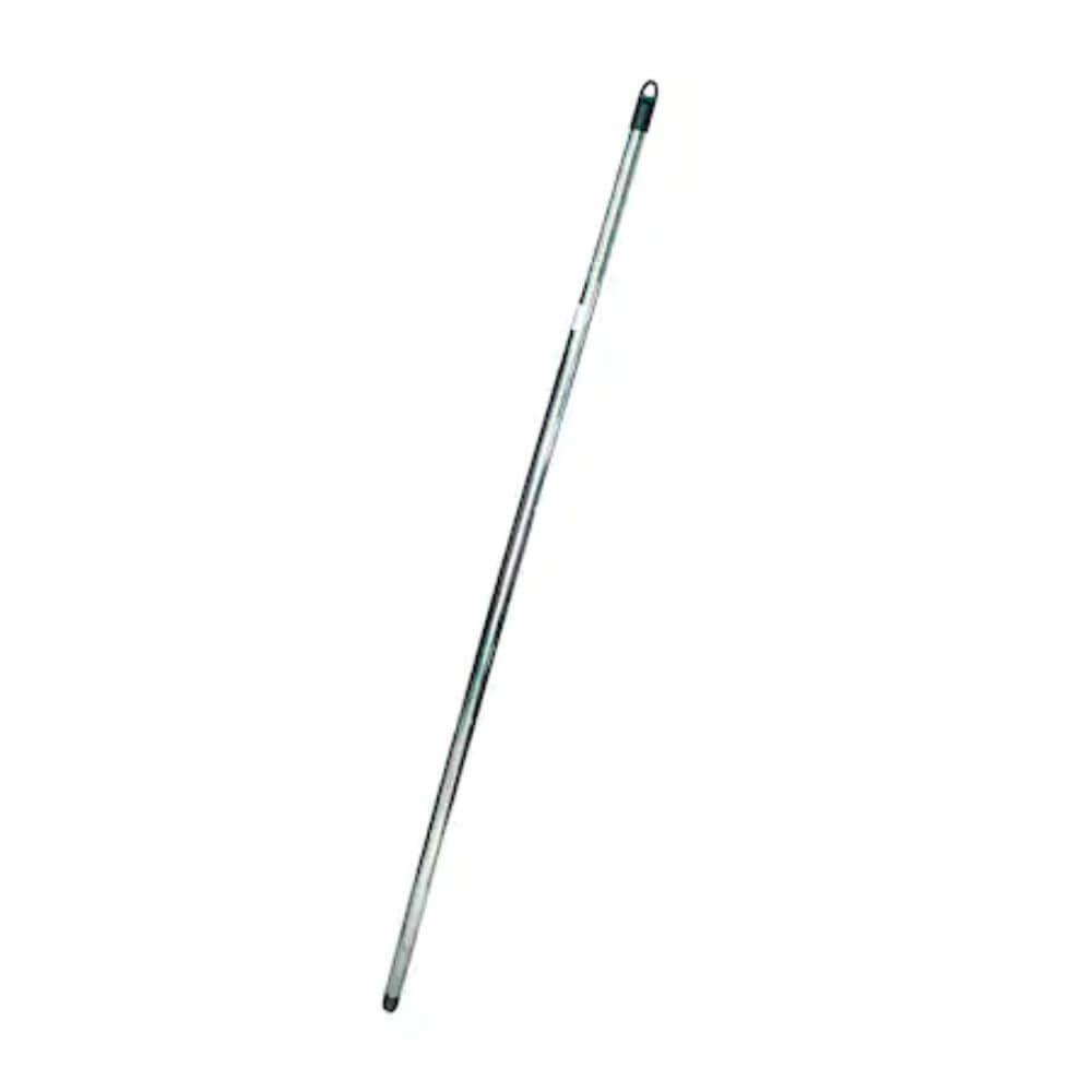 Coada Metalica Cromata Filetata, 130 cm, Agatatoare de Plastic, Culoare Argintie, Coada Metalica cu Filet si Agatatoare, Coada Matura, Coada Mop, Cozi Metalice, Coada Metalica pentru Matura, Cozi Maturi si Mopuri, Articole Curatenie