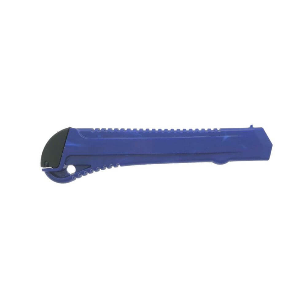 Cutter Clasic OTI, Lungime 18 cm, Culoare Albastra, Cutter Albastru, Cutter Mare, Cutter Blade, Cutter Cutit, Cutit pentru Taiat Hartie, Cuttere Clasice, Cutter cu Lama din Otel