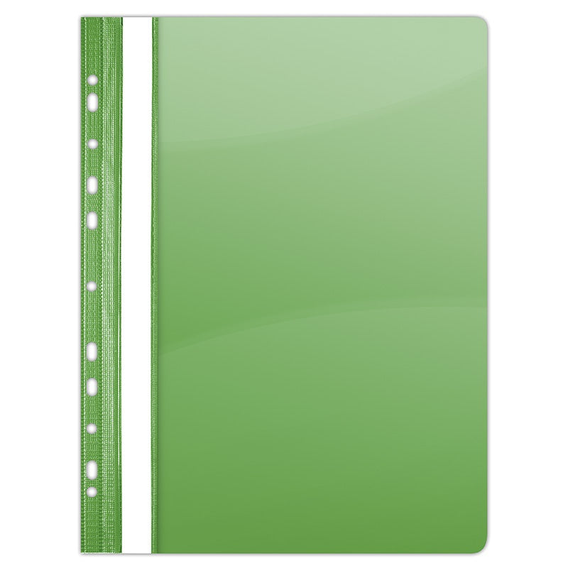 Dosar Plastic Pvc, Cu Sina Si Multiperforatii, 10 Buc/set, Donau - Verde