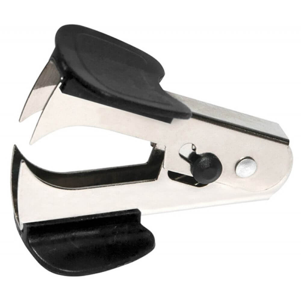 Set 10 Decapsatoare pentru Capse Metalice DONAU cu Sistem de Blocare, Culoare Neagra, Decapsator pentru Birou, Decapsator Gheara, Decapsator cu Sistem de Blocare, Accesorii Birou