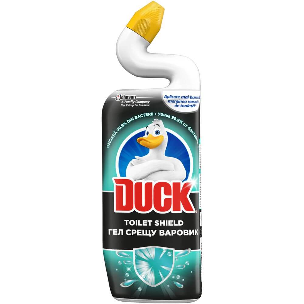 Dezinfectant WC DUCK, Toilet Shield, 750 ml, Dezinfectare toaleta, Dezinfectant WC Gel, Dezinfectant WC Lichid, Lichid Curatare WC Toilet Shield, Duck WC Toilet Shield Gel, Solutie Toaleta, Curatare WC