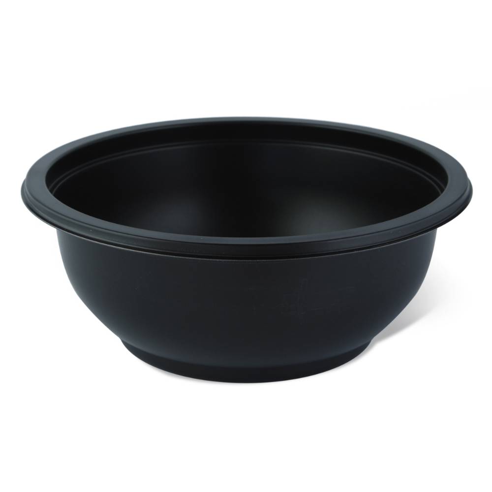 Set 400 Caserole Termosudabile din PP pentru Salata, Volum 500 ml, Culoare Negre, Dimensiune 145x60 mm