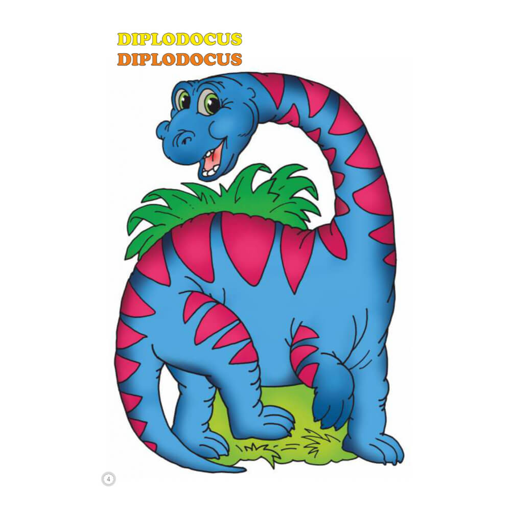 Desene Mari pentru Cei Mici, Dinozauri, Carte de Colorat B5