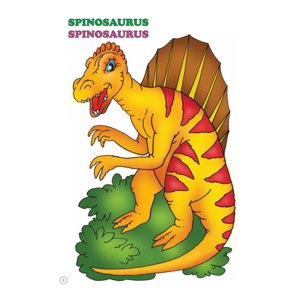 Desene Mari pentru Cei Mici, Dinozauri, Carte de Colorat B5