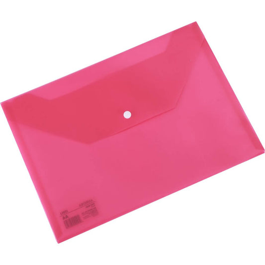 Mapa cu Capsa A4 Deli Rio, Plastic Roz Transparent, Mape din Plastic, Mape cu Capse, Mape Scolari, Mape pentru Acte, Mape Arhivare Documente, Mapa Plastic cu Capsa, Dosar Mapa Plastic, Dosar Plastic Documente, Deli Mapa cu Buton de Inchidere