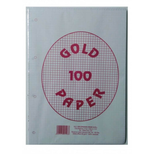 Rezerva Caiet Mecanic A5 Matematica GOLDPAPER, 100 Coli/Top, 55 g/mÂ?, Top Foi Matematica, Rezerve Foi Caiet, Foi Aritmetica, Rezerve Foi Aritmetica A5, Rezerva Caiet Mecanic A5, File Caiet Mecanic