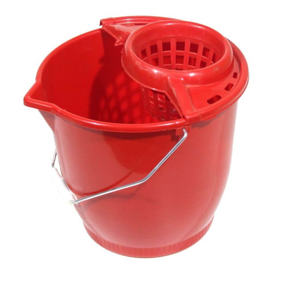 Galeata Mop cu Storcator, 10 L, Polipropilena, Rosie, Galeti Ovale cu Storcator pentru Mop, Galeti Plastic cu Storcator, Galeti 10 Litri pentru Mop, Galeata pentru Curatenie, Galeata pentru Mop, Galeti cu Storcator, Galeata pentru Uz Casnic