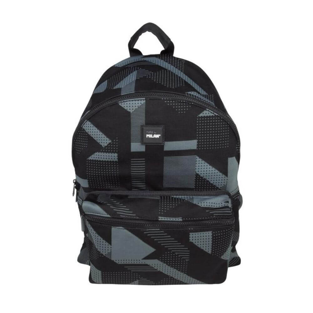 Ghiozdan ECADA pentru Baieti, Inaltime 42 cm, Buzunar Interior cu Protectie pentru Laptop, Material Poliester, Culoare Negru/Gri, Ghiozdane Scolari, Ghiozdan Baieti, Ghiozdane Adolescenti, Ghiozdane ECADA, Ghiozdane Scolare, Rechizite Scolare