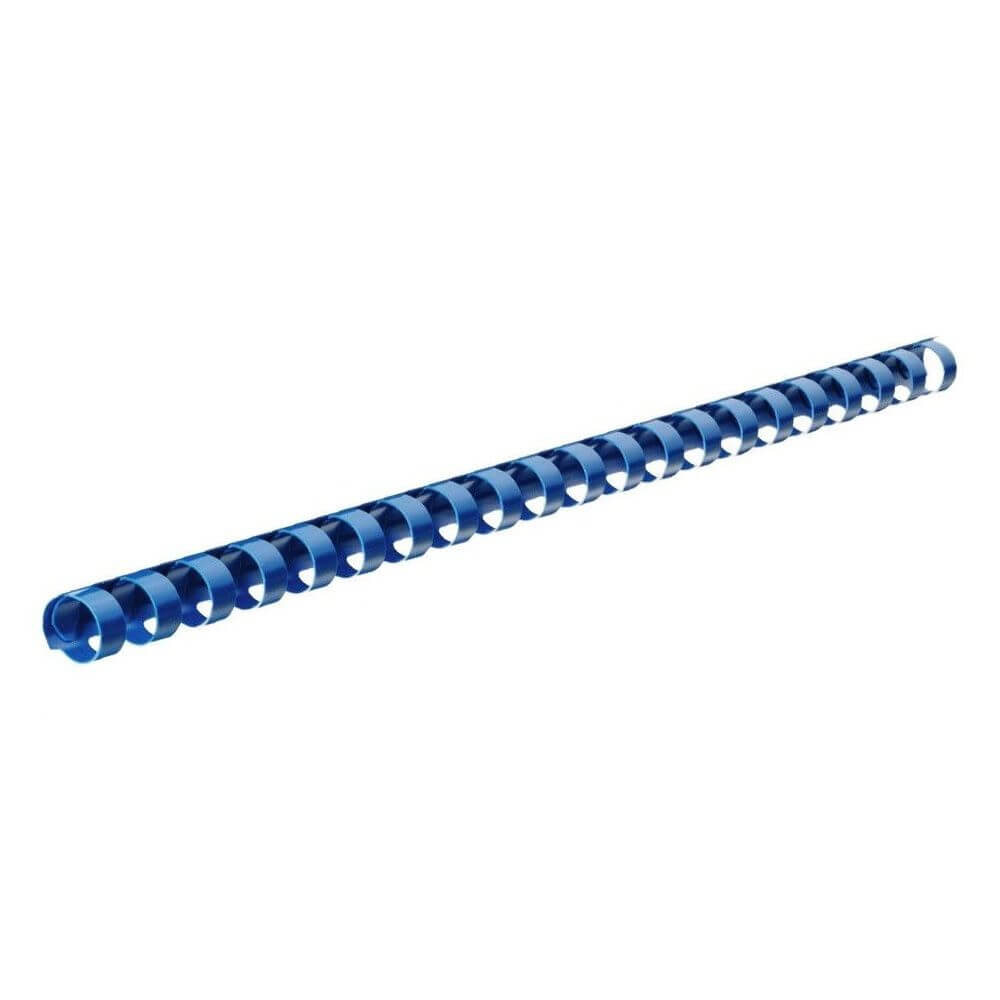Inele din Plastic pentru Indosariere EVOffice, Dimensiune 20 mm, Capacitate 180 Coli, 100 Buc/Bax, Culoare Albastru, Spirale din Plastic de Legat