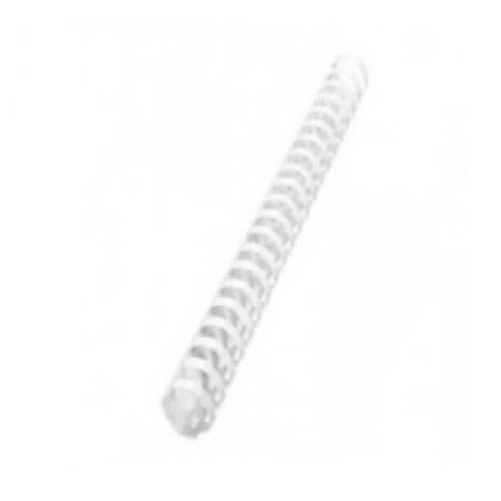 Inele din Plastic pentru Indosariere EVOffice, Dimensiune 38 mm, Capacitate 350 Coli, 50 Buc/Bax, Culoare Alb, Spirale din Plastic de Legat