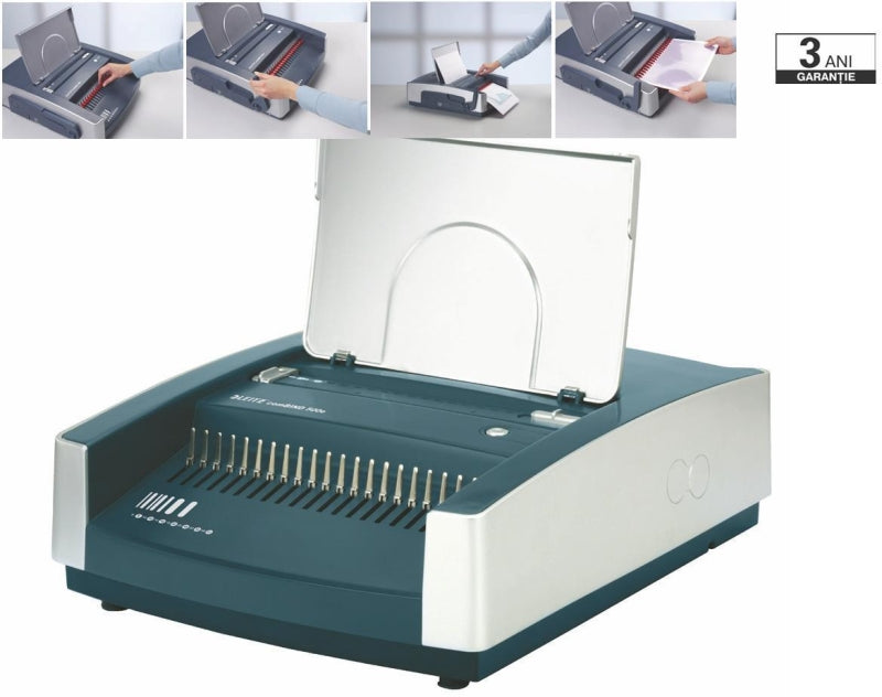 Masina Electrica De Indosariere Cu Inele Din Plastic, Leitz Combind 500e