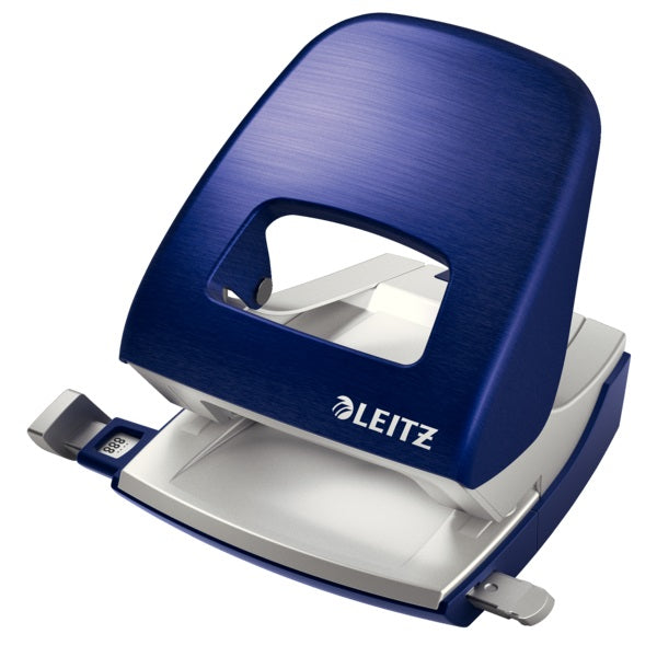 Perforator Metalic Leitz Style 5006 Nexxt Series, 30 Coli, Albastru-violet
