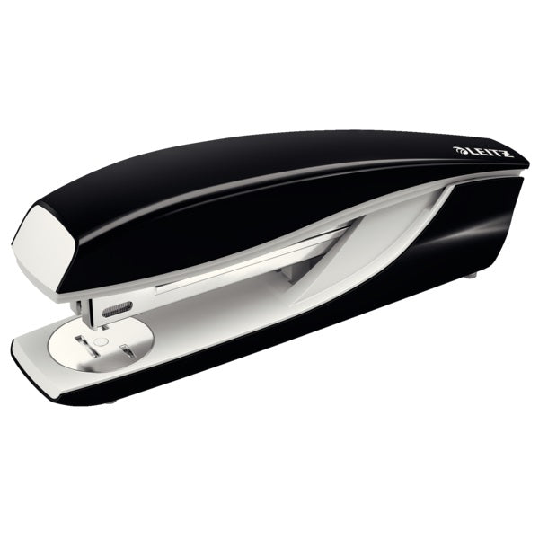 Capsator Metalic Leitz 5504 Nexxt Series, 40 Coli, 200 Capse P3 Incluse, Negru