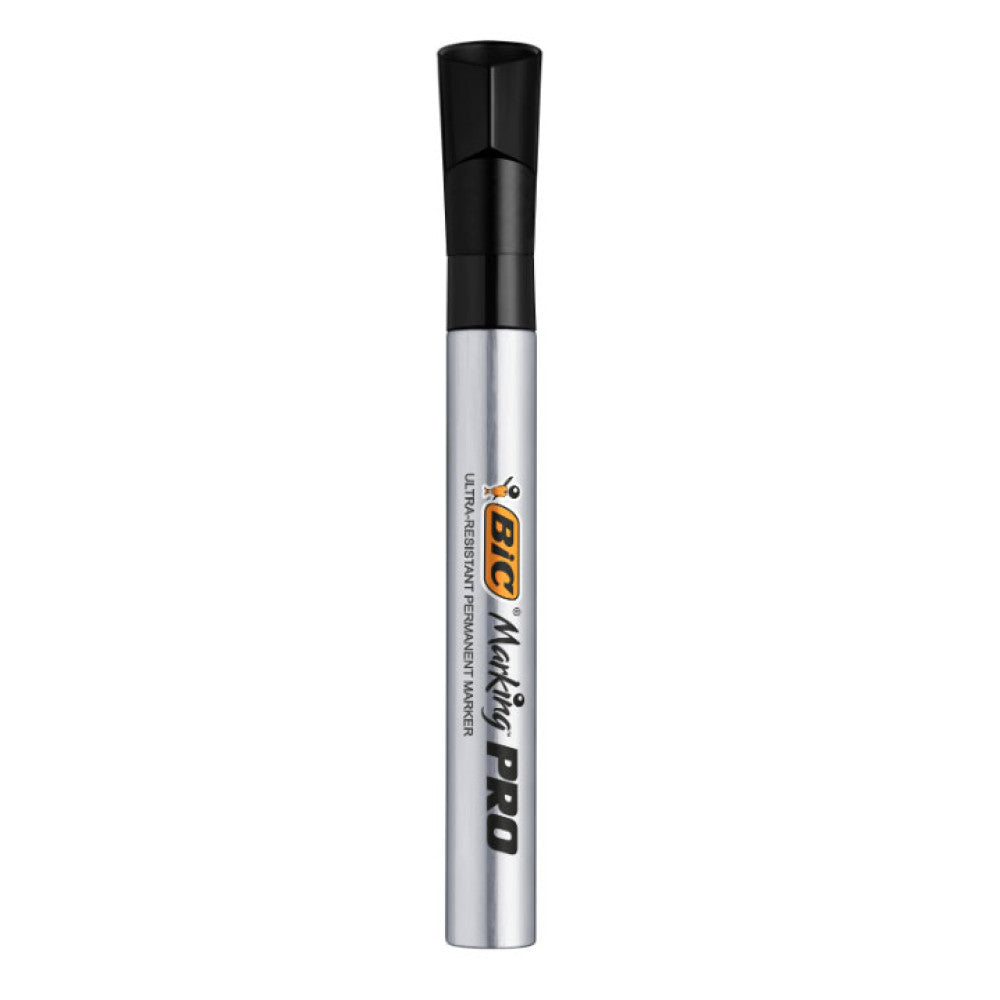 Marker Permanent Negru Varf Rotund Pro Industrial Bic