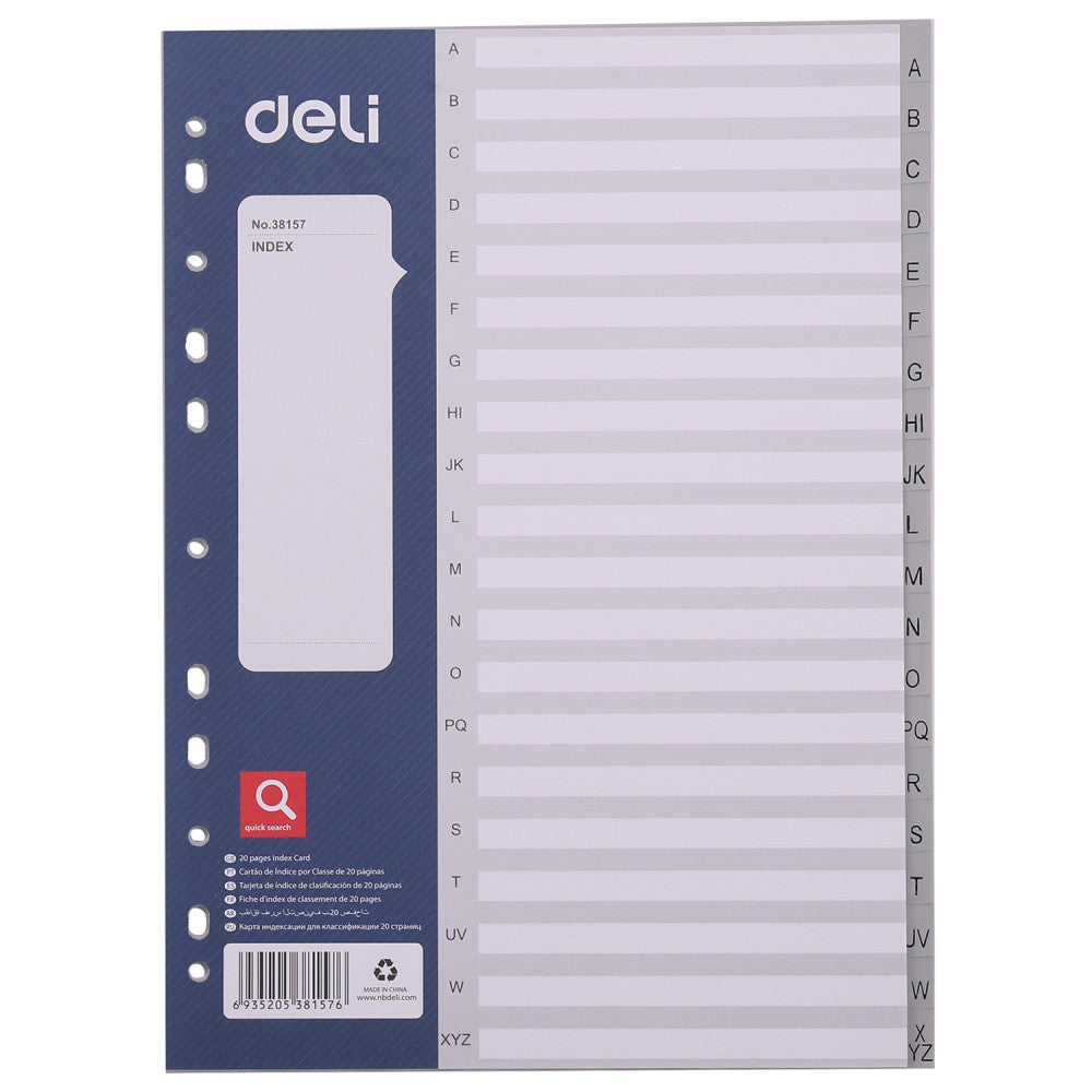 Separatoare Index Plastic A-z Deli