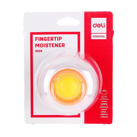 Buretiera cu Bila Deli, 90mm, Alba, Umezitor Numarare Bani, Umezitor pentru Numararea Banilor, Buretiera Deli, Buretiera cu Bila, Buretiera Bani, Buretiera Acte, Buretiera Documente, Buretiera Bila Deli