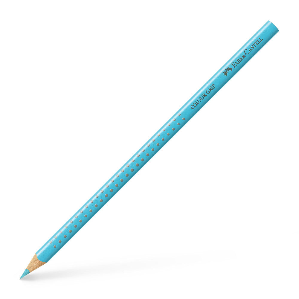 Creion Colorat Grip Turcoaz Cobalt Deschis Faber-castell