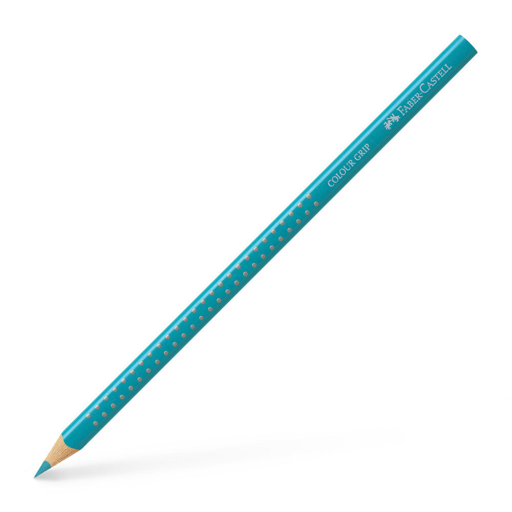 Creion Colorat Grip Verde Cobalt Faber-castell