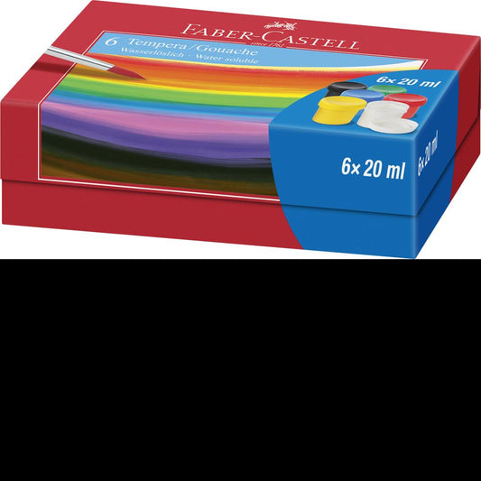GUASE 6 CULORI 20ML FABER-CASTELL